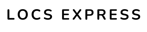 Black LOCS EXPRESS logo on a white background